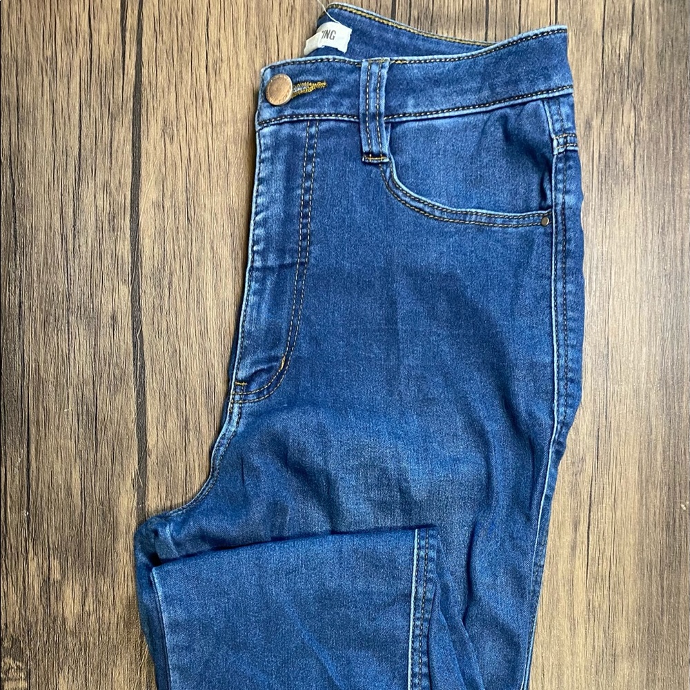 Woolworths: high rise blue jeggings